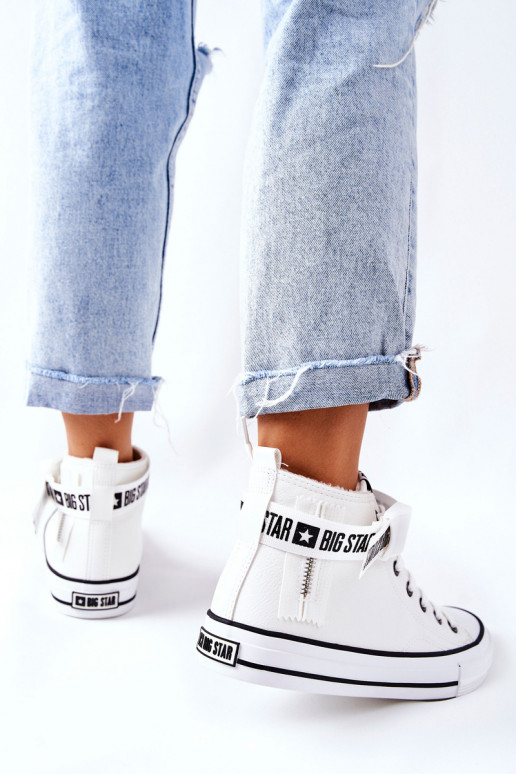Gewärmte Freizeitschuhe Big Star GG274027 weiße Farbe Gewärmte Freizeitschuhe Big Star GG274027 weiße Farbe