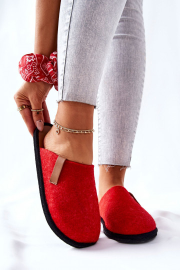 Hausgemachte Hausschuhe II267002 rotbraune Farbe 2