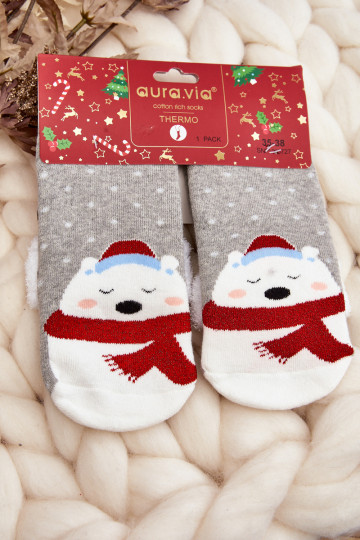 Die Socken sind grau