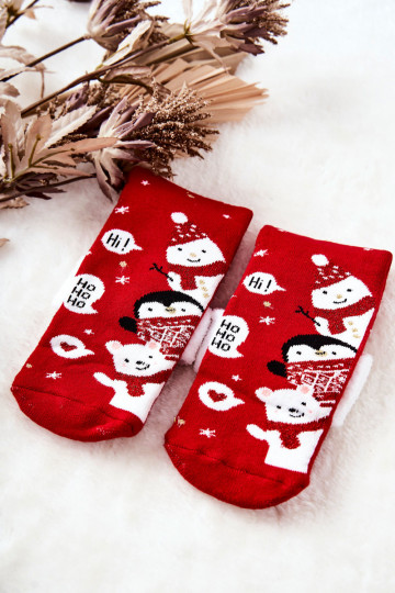 Socken Ho Ho Ho! rote Farbe 2