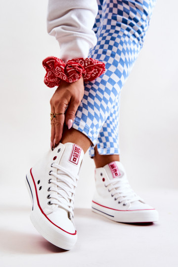 Freizeitschuhe mit Sohle Big Star JJ274127 weiße Farbe