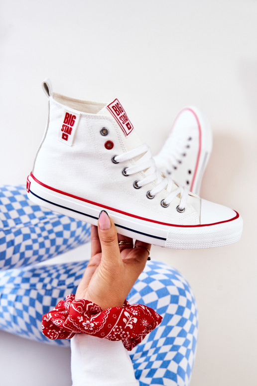 Freizeitschuhe mit Sohle Big Star JJ274127 weiße Farbe Freizeitschuhe mit Sohle Big Star JJ274127 weiße Farbe