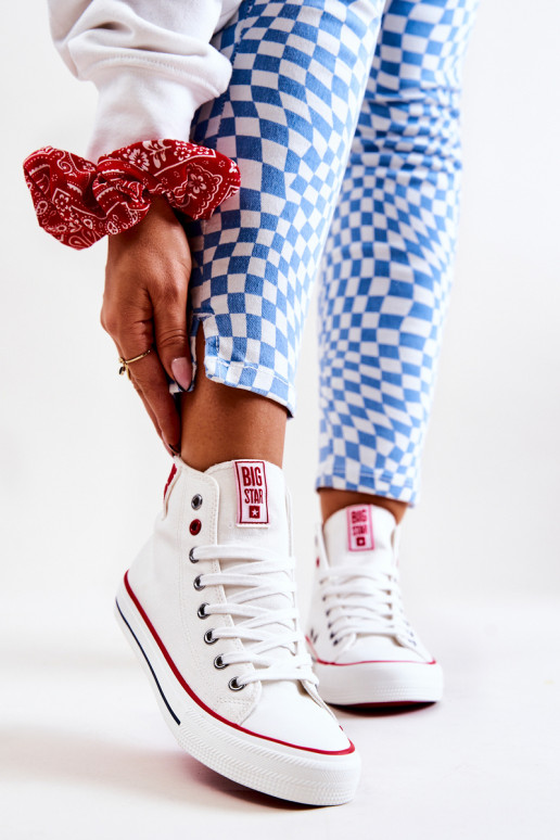 Freizeitschuhe mit Sohle Big Star JJ274127 weiße Farbe Freizeitschuhe mit Sohle Big Star JJ274127 weiße Farbe
