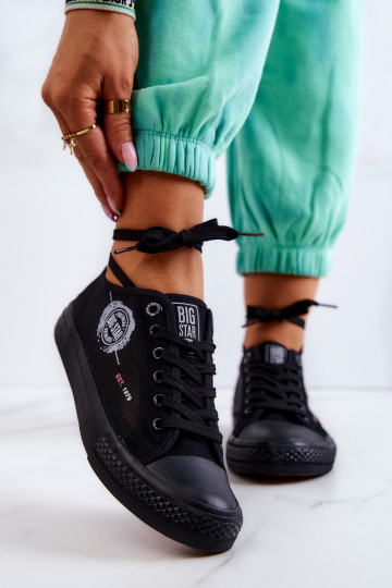 Turnschuhe Freizeitschuhe BIG STAR JJ274A256 schwarze Farbe 2