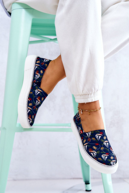 Sneakers Slip On Memory Foam Big Star JJ276016 dunkelblau Sneakers Slip On Memory Foam Big Star JJ276016 dunkelblau