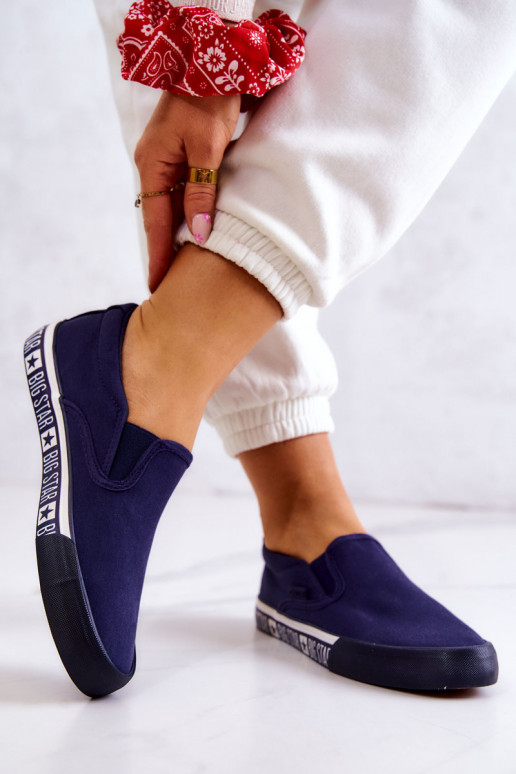 Sneakers Slip-on Big Star HH274011 dunkelblau