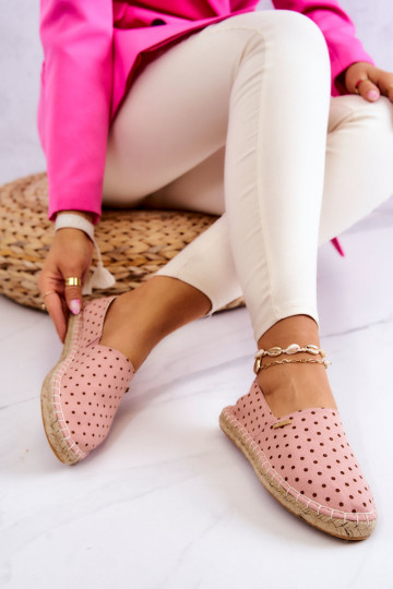 Espadrilles mit Punkten Big Star JJ274869 rosa