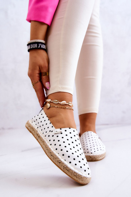 Espadrilles mit Punkten Big Star JJ274870 weiß Espadrilles mit Punkten Big Star JJ274870 weiß