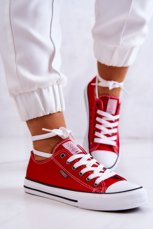 Klassisches Modell Freizeitschuhe Cross Jeans JJ2R4010C rote Farbe