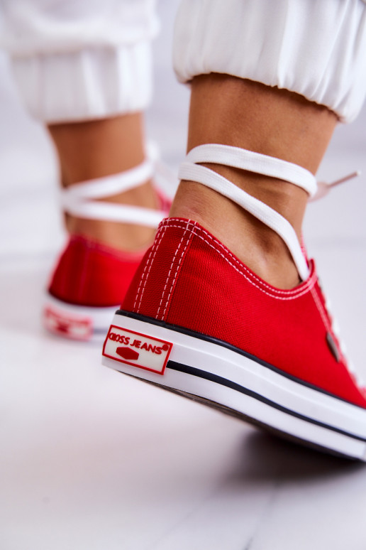 Klassisches Modell Freizeitschuhe Cross Jeans JJ2R4010C rote Farbe