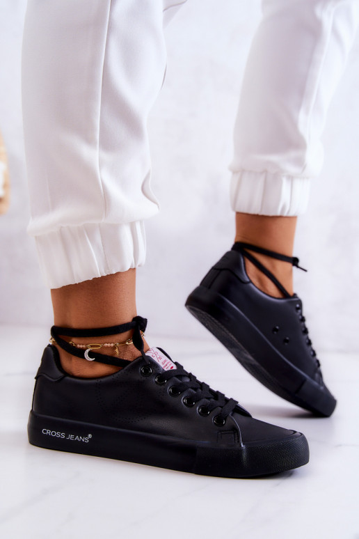 Turnschuhe Cross Jeans JJ2R4054C schwarze Farbe Turnschuhe Cross Jeans JJ2R4054C schwarze Farbe