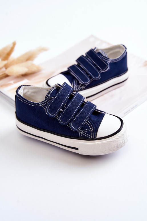 Bernie Kinder-Freizeitschuhe mit Klebeverschlüssen in Marineblau