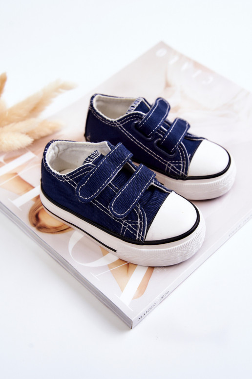 Bernie Kinder-Freizeitschuhe mit Klebeverschlüssen in Marineblau