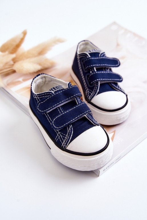 Bernie Kinder-Freizeitschuhe mit Klebeverschlüssen in Marineblau