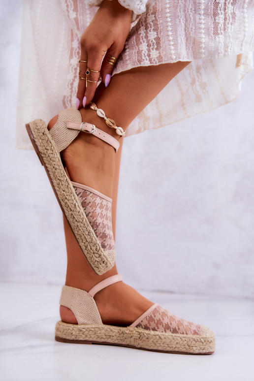 Espadrilles mit Schnallen Nude Charlene Espadrilles mit Schnallen Nude Charlene