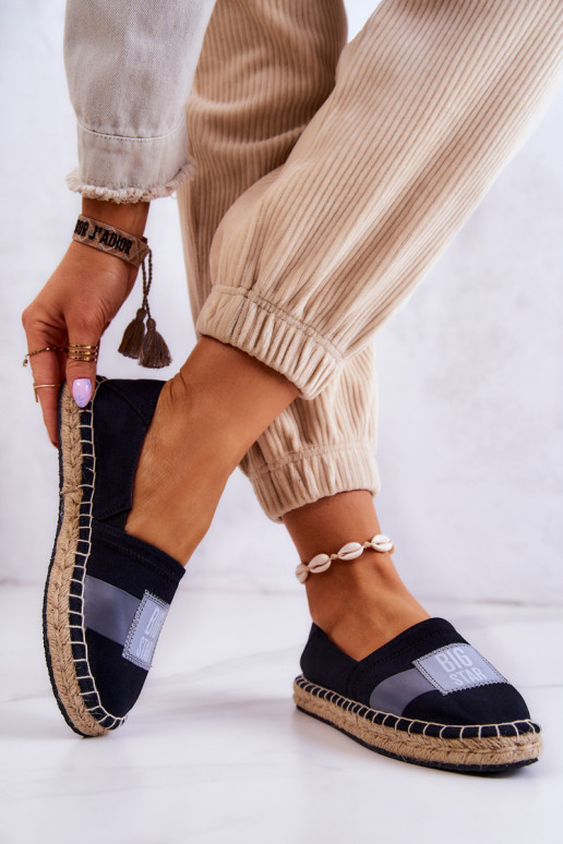 Stilvolle Slip-On-Espadrilles Big Star JJ274963 schwarz Stilvolle Slip-On-Espadrilles Big Star JJ274963 schwarz