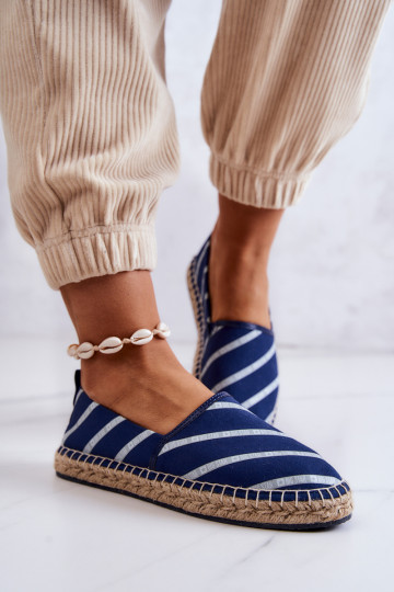 Klassisches Modell Espadrilles Big Star JJ274960 dunkelblau