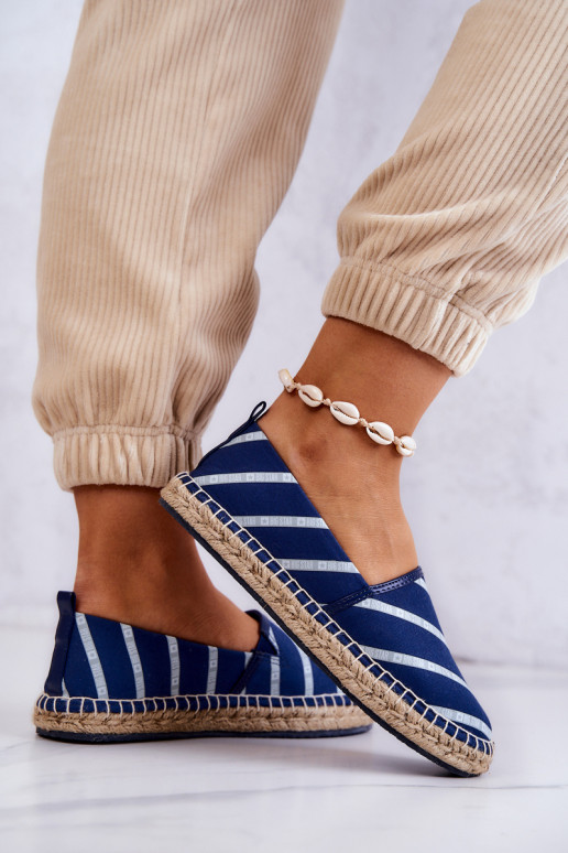 Klassisches Modell Espadrilles Big Star JJ274960 dunkelblau