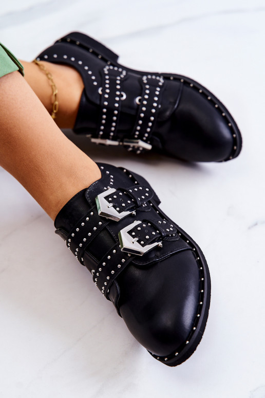 Schuhe mit Schnallen Lu Boo schwarz Schuhe mit Schnallen Lu Boo schwarz
