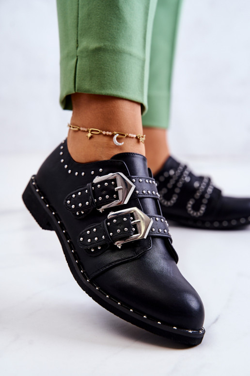 Schuhe mit Schnallen Lu Boo schwarz Schuhe mit Schnallen Lu Boo schwarz