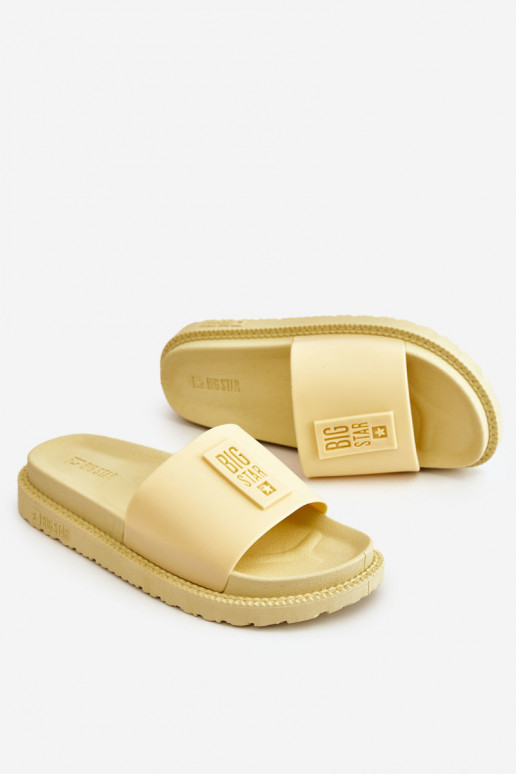 Hausschuhe Big Star JJ274A305 gelb