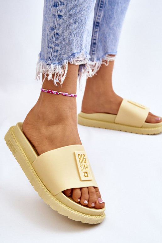 Hausschuhe Big Star JJ274A305 gelb