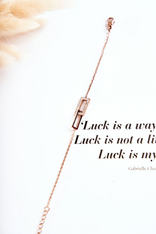 Armband mit funkelnden Augen aus Roségold Armband mit funkelnden Augen aus Roségold