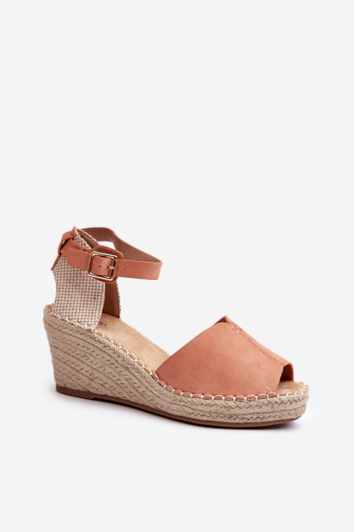 Plateausandalen in hellrosa Dellia