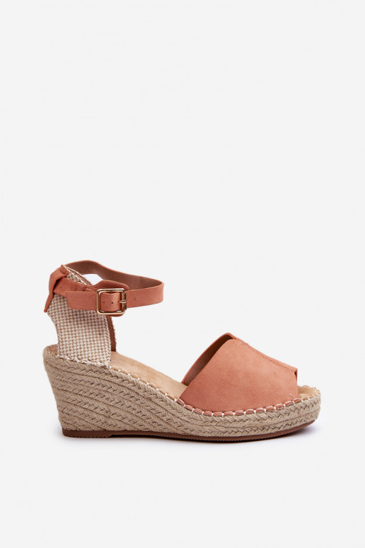 Plateausandalen in hellrosa Dellia