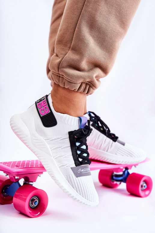 Weiße Klayra-Schuhe des Sneaker-Modells