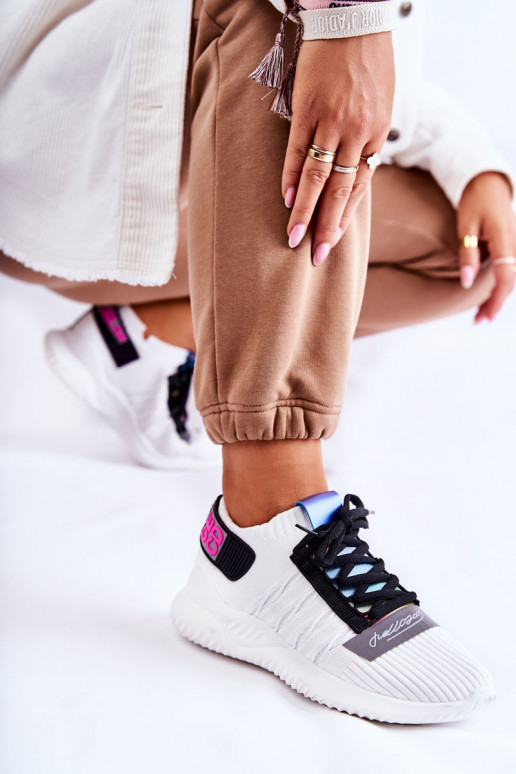 Weiße Klayra-Schuhe des Sneaker-Modells