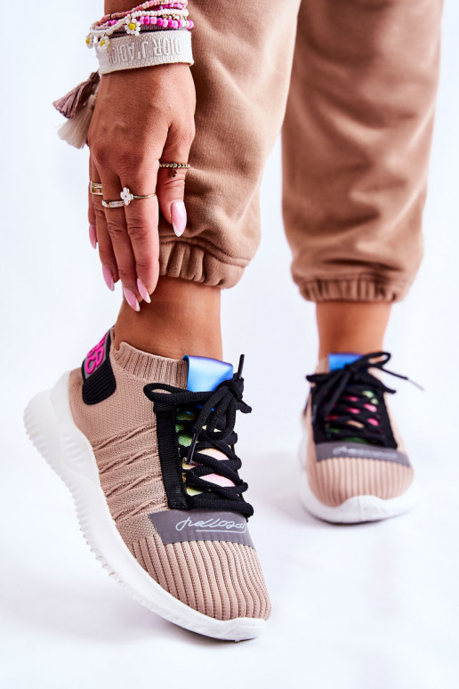 Klayra beige Klayra-Schuhe des widerstandsfähigen Modells Sneakers-Modell