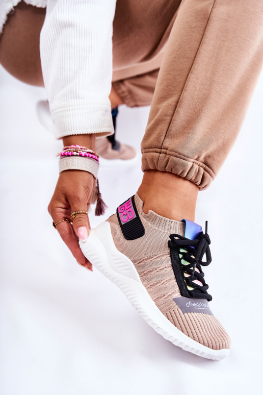 Klayra beige Klayra-Schuhe des widerstandsfähigen Modells Sneakers-Modell