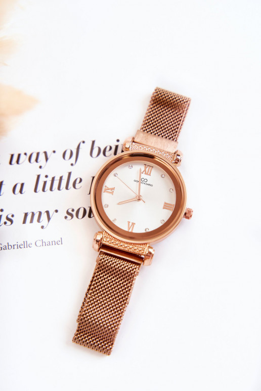 Damenuhr Giorgio & Dario mit Magnetverschluss in Roségold Damenuhr Giorgio & Dario mit Magnetverschluss in Roségold