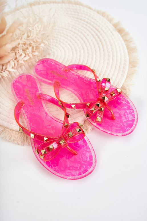 Stylische rosa Monise-Gummipantoffeln Stylische rosa Monise-Gummipantoffeln