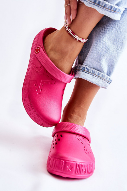 Leichte Hausschuhe Big Star II275007 rosa