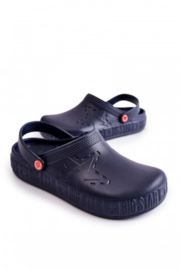 Leichte Hausschuhe Big Star II175002 dunkelblau
