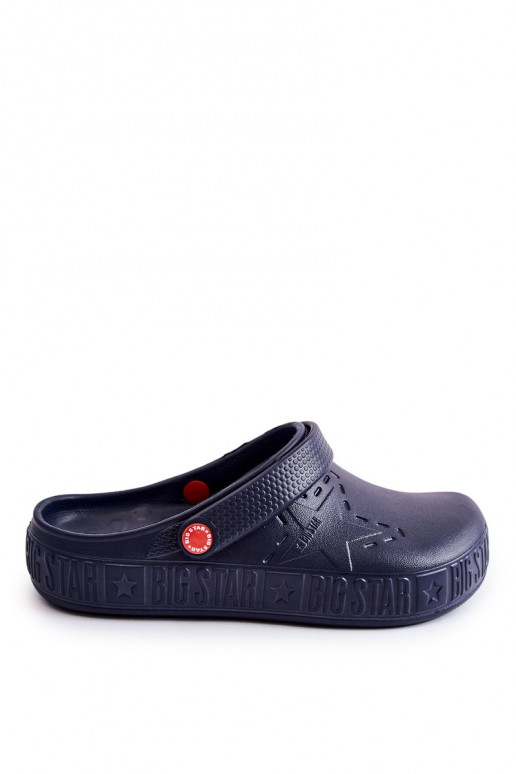 Leichte Hausschuhe Big Star II175002 dunkelblau