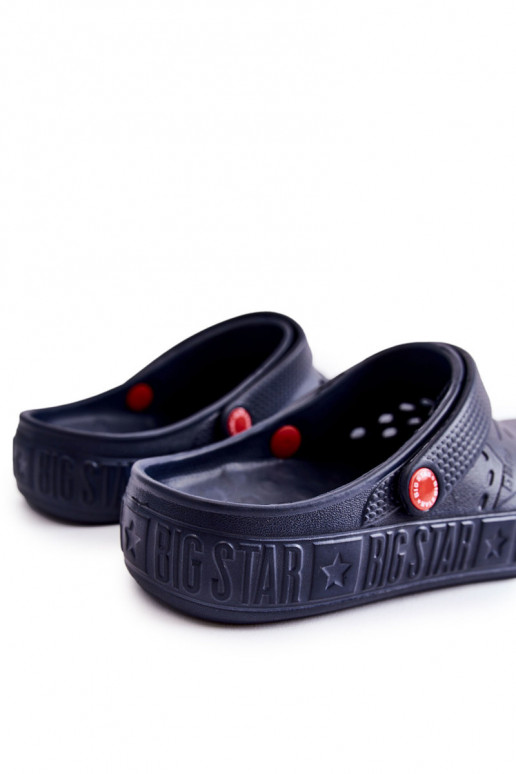 Leichte Hausschuhe Big Star II175002 dunkelblau
