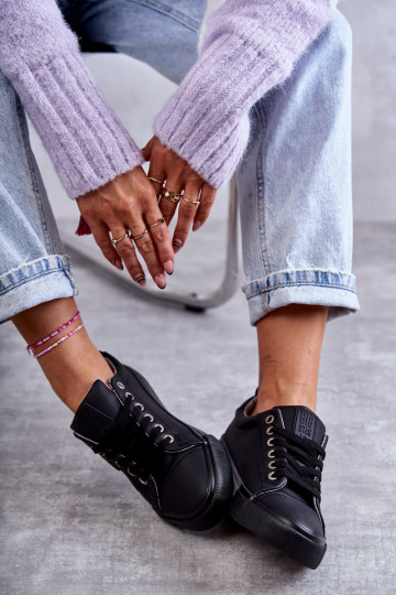 Damen-Freizeitschuhe Big Star KK274006 schwarz 2