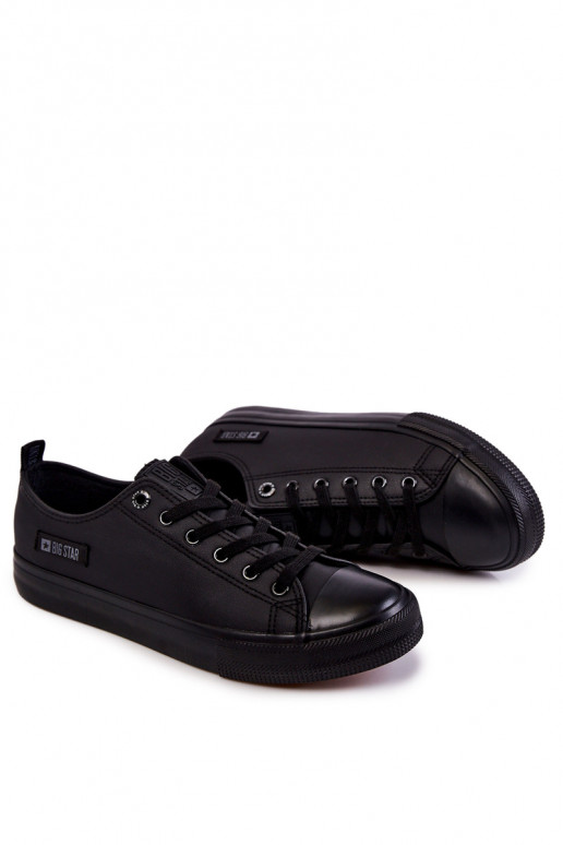 für Herren Niedrige Freizeitschuhe Big Star KK174009 schwarze Farbe