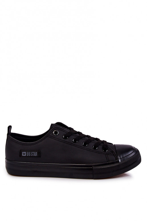 für Herren Niedrige Freizeitschuhe Big Star KK174009 schwarze Farbe