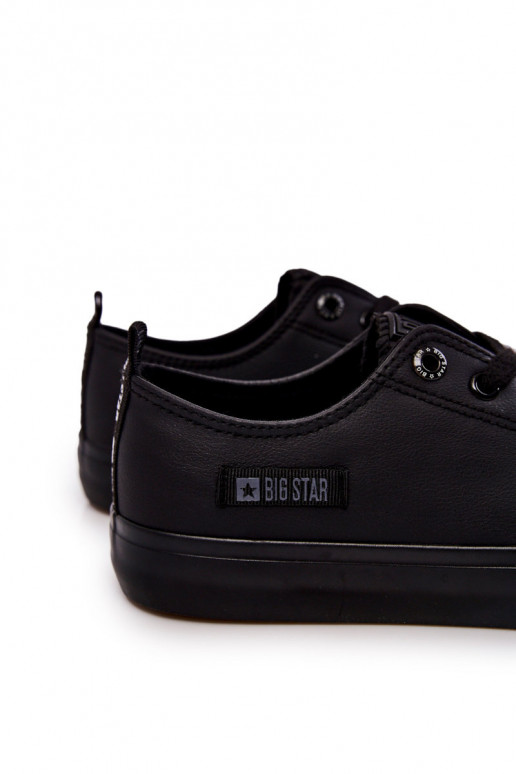 für Herren Niedrige Freizeitschuhe Big Star KK174009 schwarze Farbe