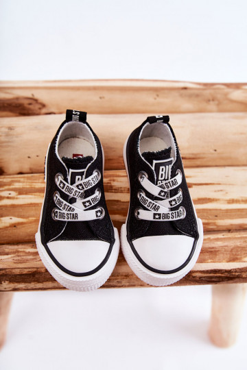 Kinder-Freizeitschuhe BIG STAR KK374049 Schwarz und Weiß 2