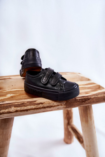 Kinder-Freizeitschuhe mit Klebeverschlüssen BIG STAR KK374090 schwarz 2