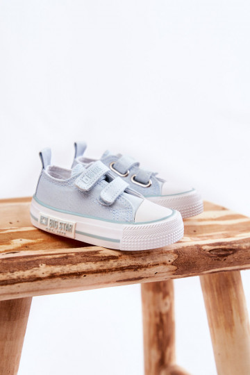 Kinder-Freizeitschuhe mit Klebeverschlüssen BIG STAR KK374078 blaue Farbe