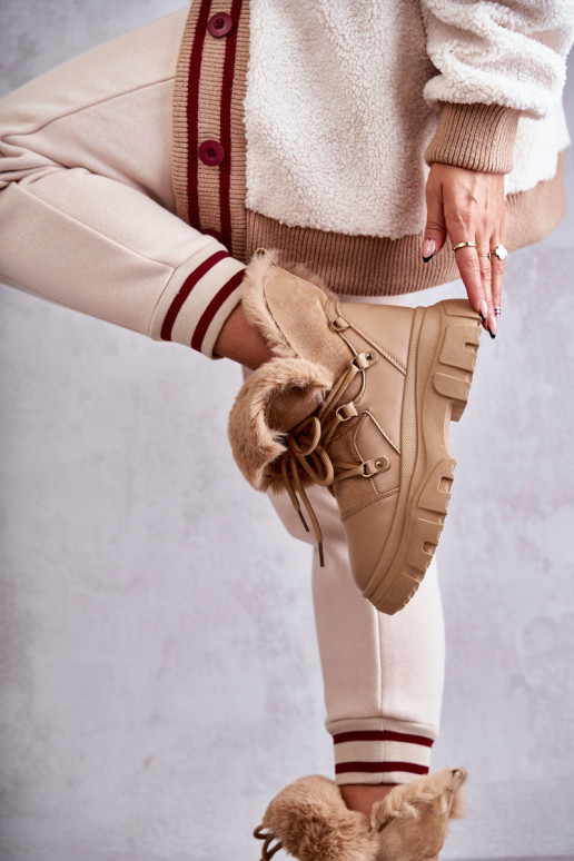 Erwärmte Stiefel Schuhe beige Farbe Charles Erwärmte Stiefel Schuhe beige Farbe Charles