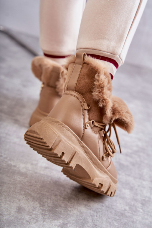 Erwärmte Stiefel Schuhe beige Farbe Charles Erwärmte Stiefel Schuhe beige Farbe Charles