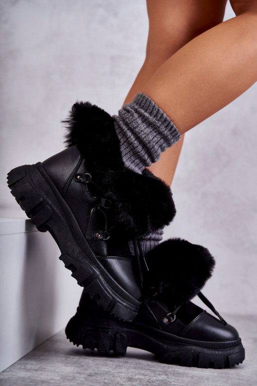 Gewärmte Stiefel in schwarzer Farbe, Charles Gewärmte Stiefel in schwarzer Farbe, Charles