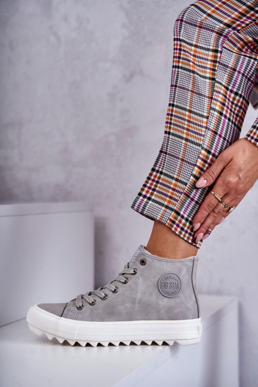 Freizeitschuhe Big Star warme graue Farbe EE274114 Freizeitschuhe Big Star warme graue Farbe EE274114